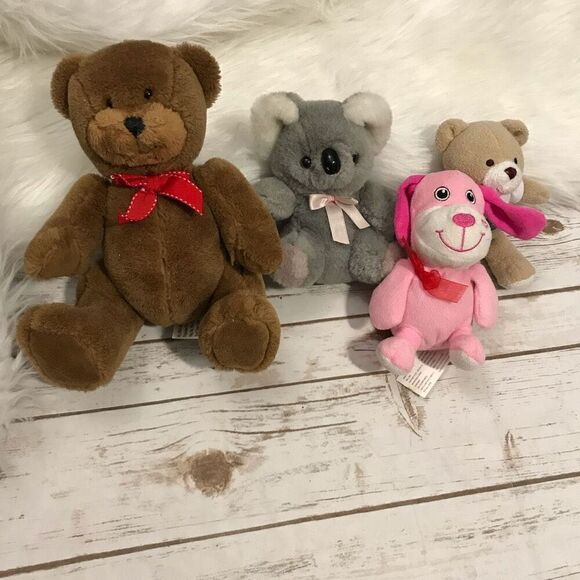 D Plush Stuffed Animal Toys Bear Dog Koala - Picture 1 of 9